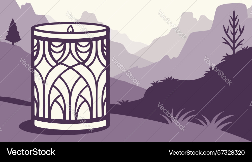Abstract ornate drum with intricate patterns vector image