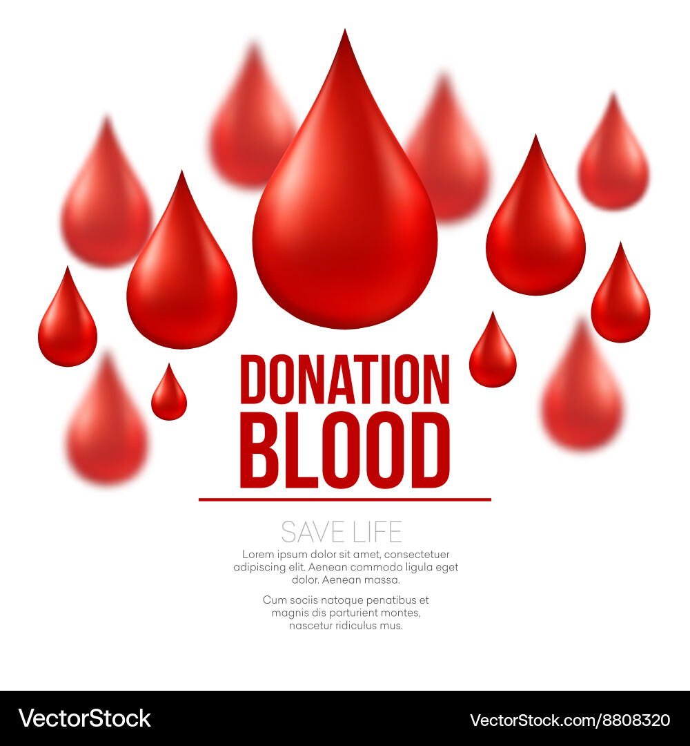Blood donation medical background Royalty Free Vector Image