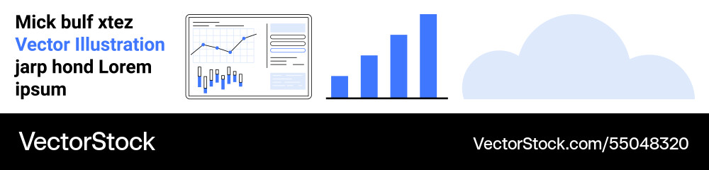 Business dashboard with bar graphs analytics Vector Image