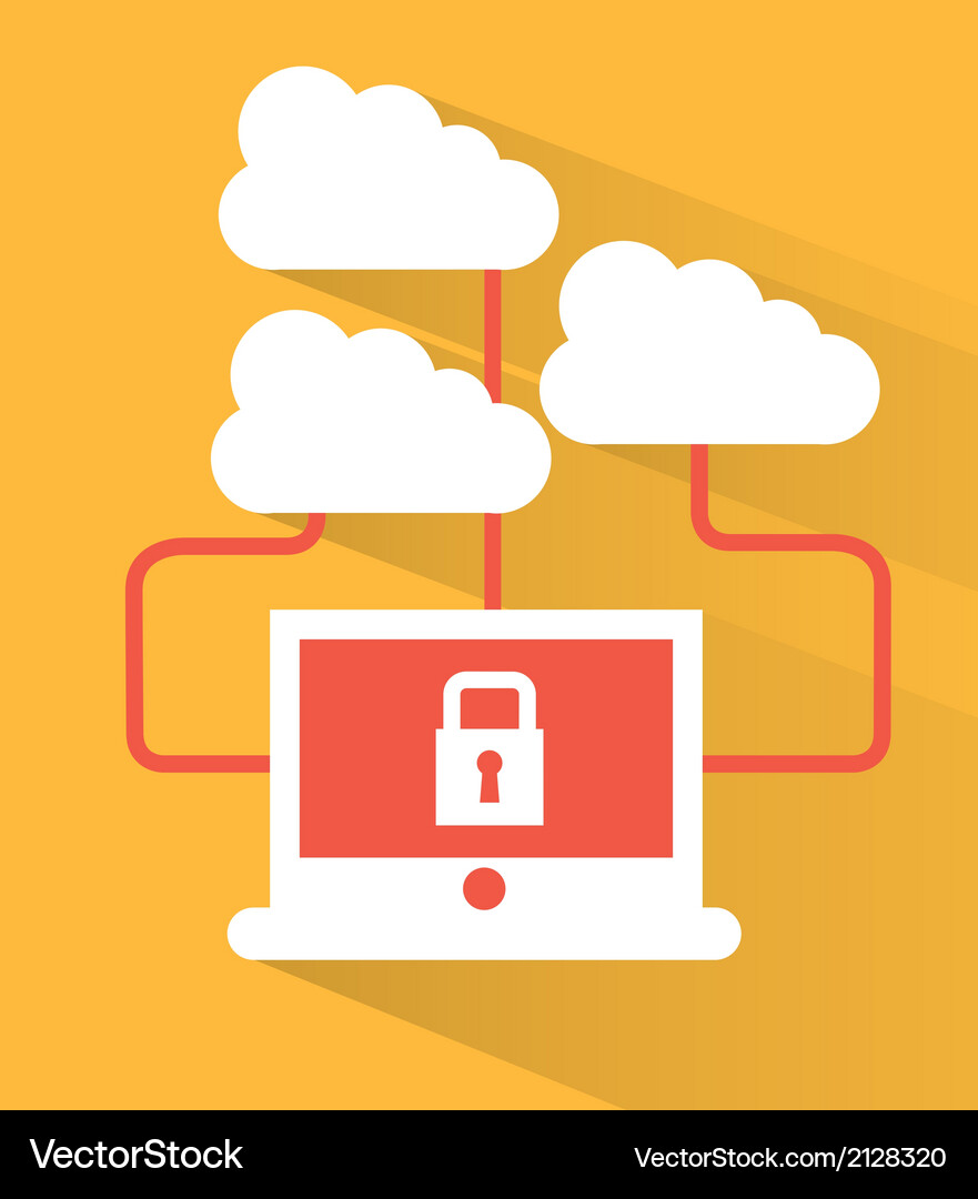 Cloud Computing Icons Vector Image
