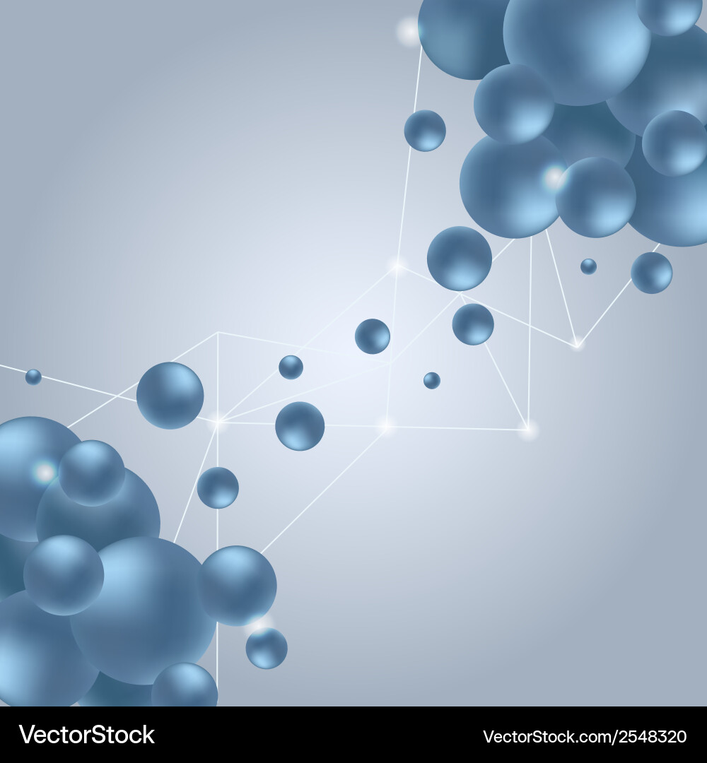 Science Molecule Background Vector Image