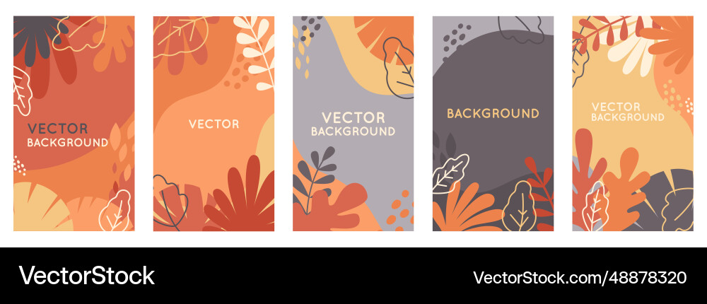 Set of abstract backgrounds with copy space Set of abstract backgrounds with copy space vector image