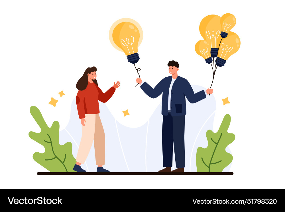 Support in solving problem share new idea tiny Vector Image