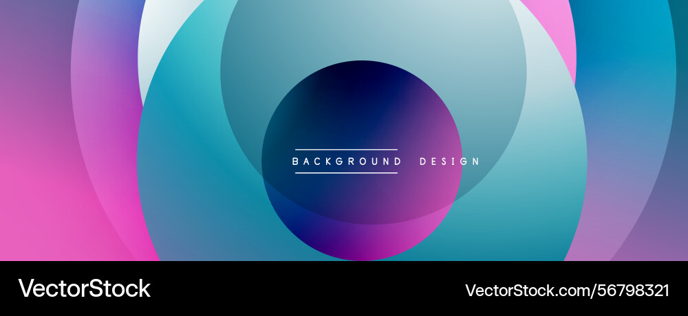 Abstract colorful layers create dynamic visual vector image