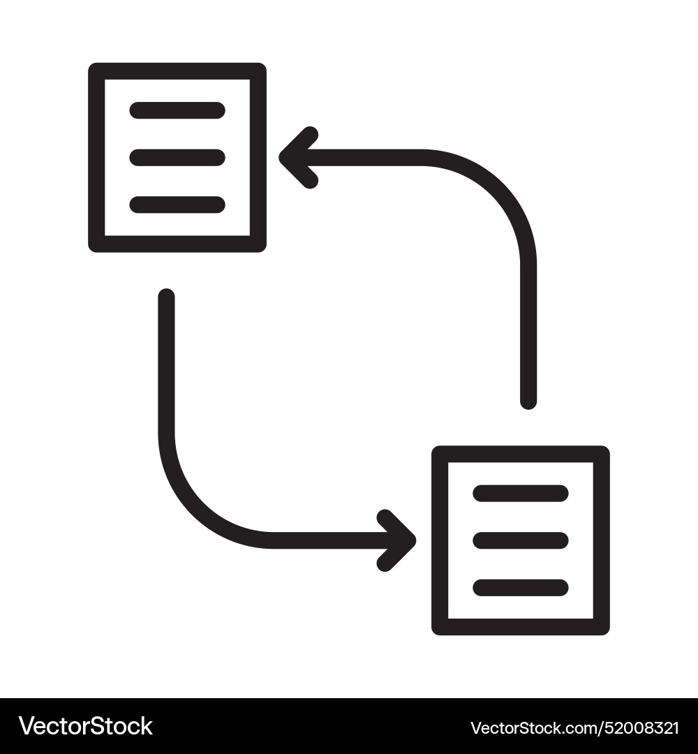 Data transfer icon ideal for network Vector Image