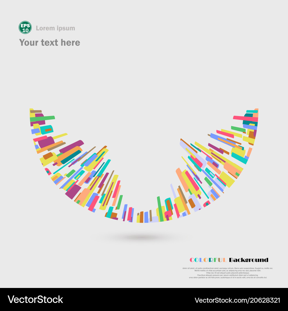 Distort of colorful crayon lines in pattern Distort of colorful crayon lines in pattern vector image