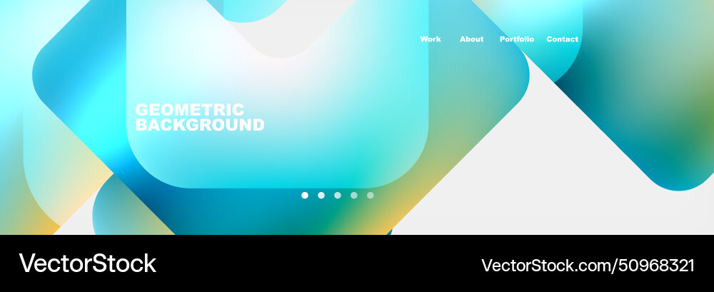 Square internet web page design template Square internet web page design template Vector Image