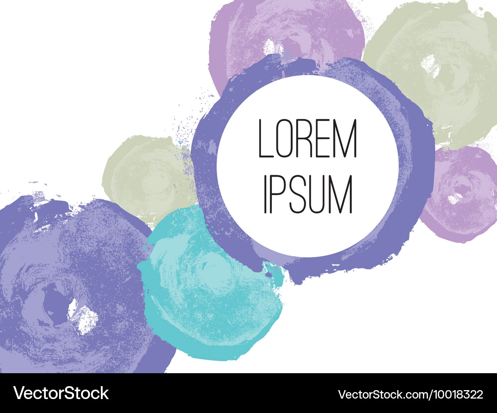 Abstract circle frame design element Vector Image