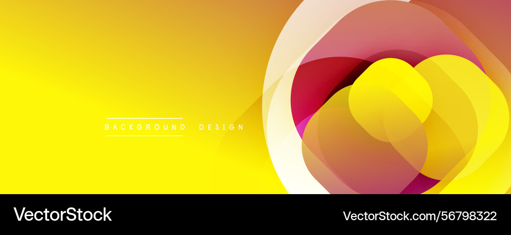 Abstract yellow background overlapping shapes Abstract yellow background overlapping shapes Vector Image