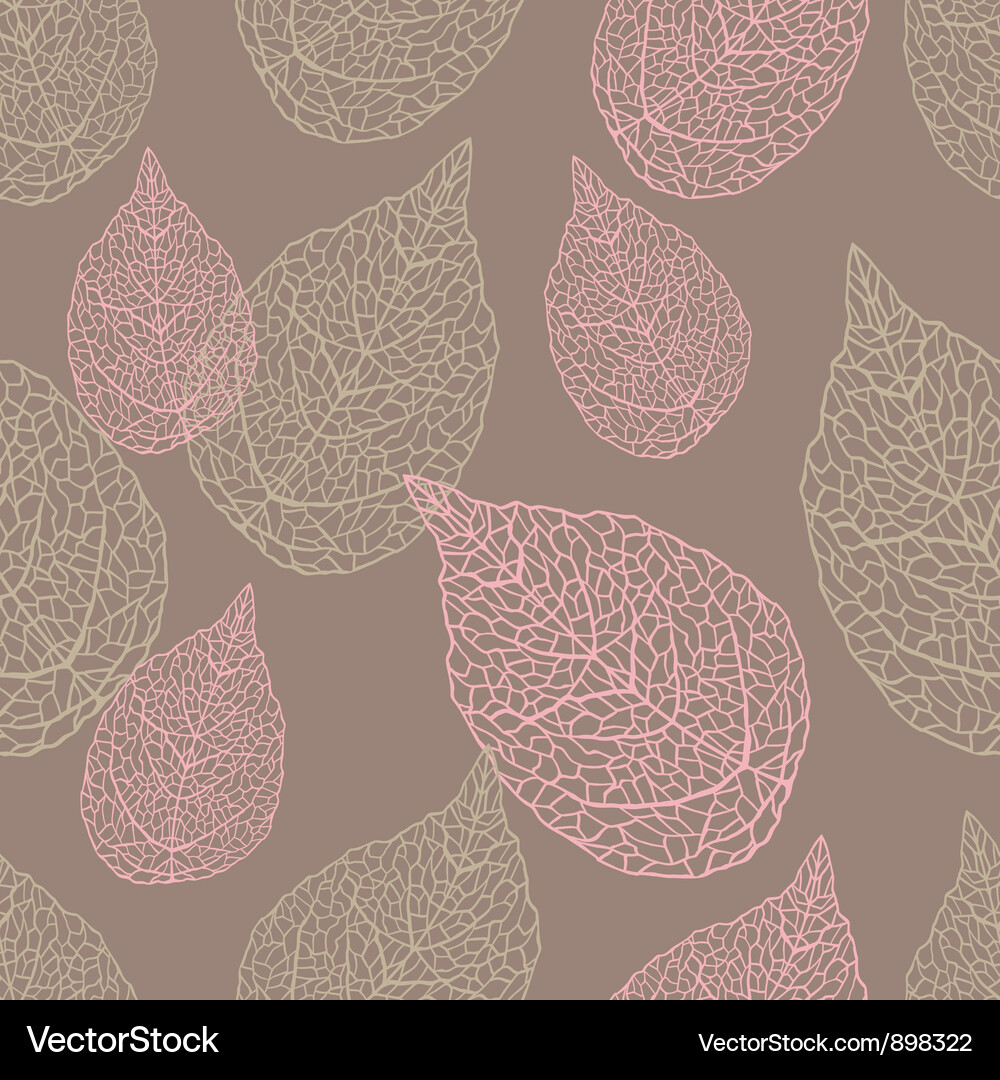 Elegant Leaf Pattern Vector Image