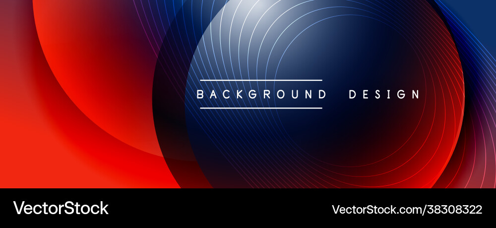 Gradient circles with shadows techno Gradient circles with shadows techno vector image