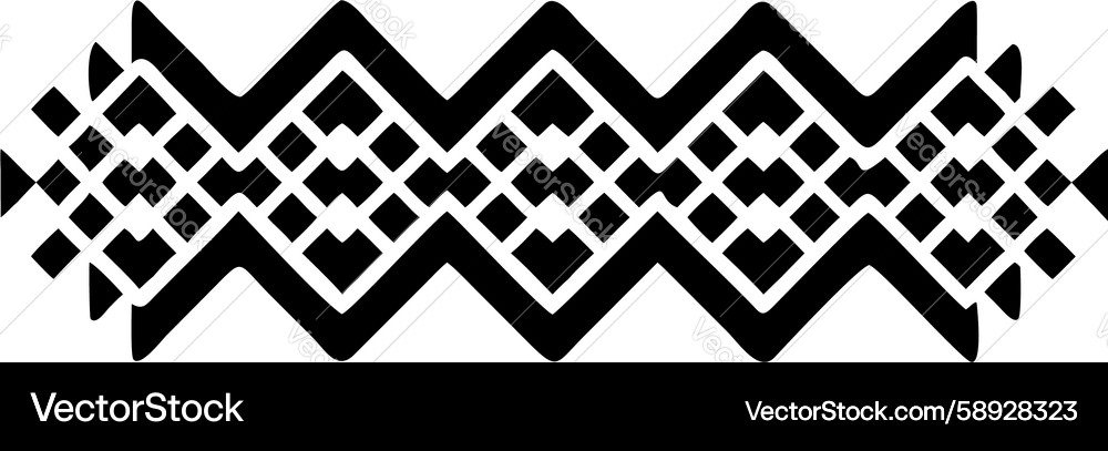 Bold zigzag line pattern design element Vector Image