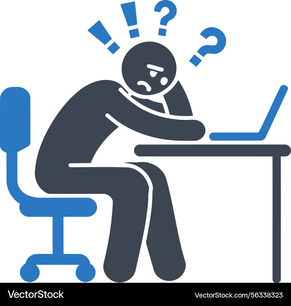 Computer Problem Icon Vector Image