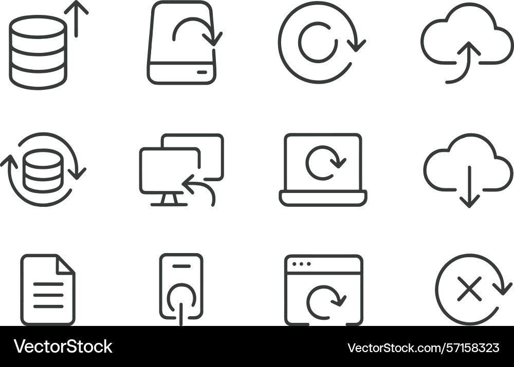 Data and device recovery Data and device recovery vector image
