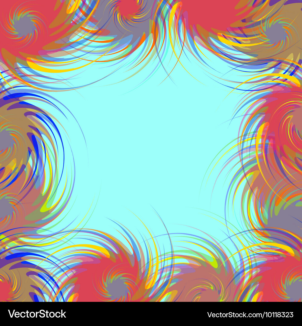Frame from curls Vector Image