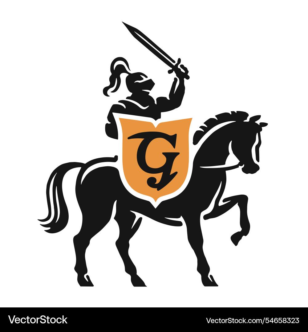 Knight in armor with shield and sword Knight in armor with shield and sword vector image