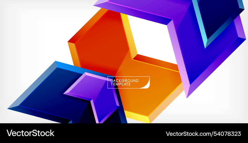 Technology dynamic arrow geometric background Vector Image