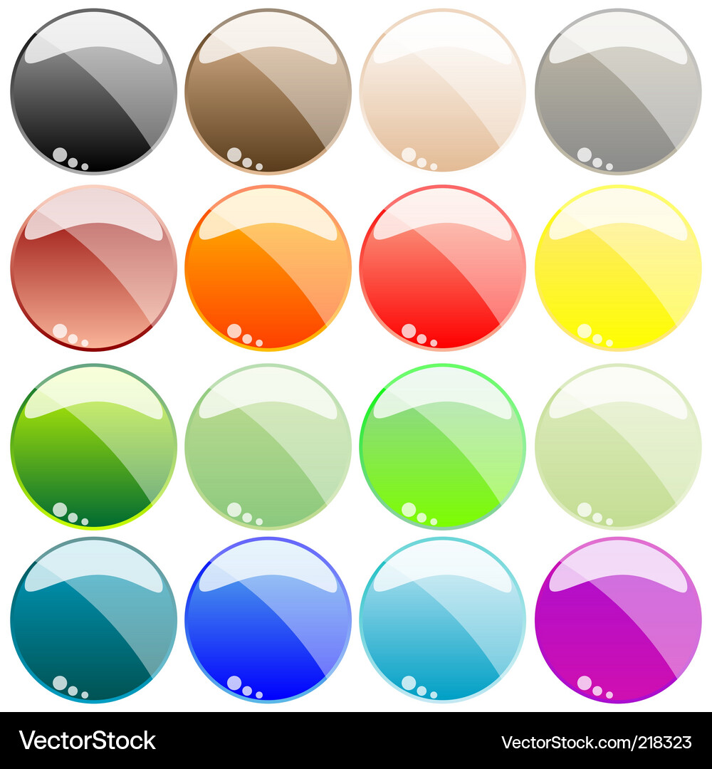 Web buttons Vector Image