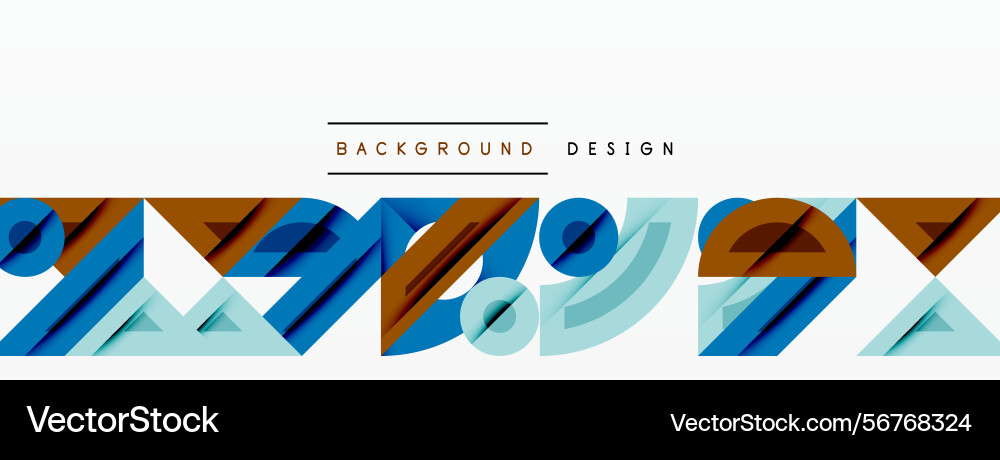 Abstract geometric shapes overlap creating Abstract geometric shapes overlap creating vector image