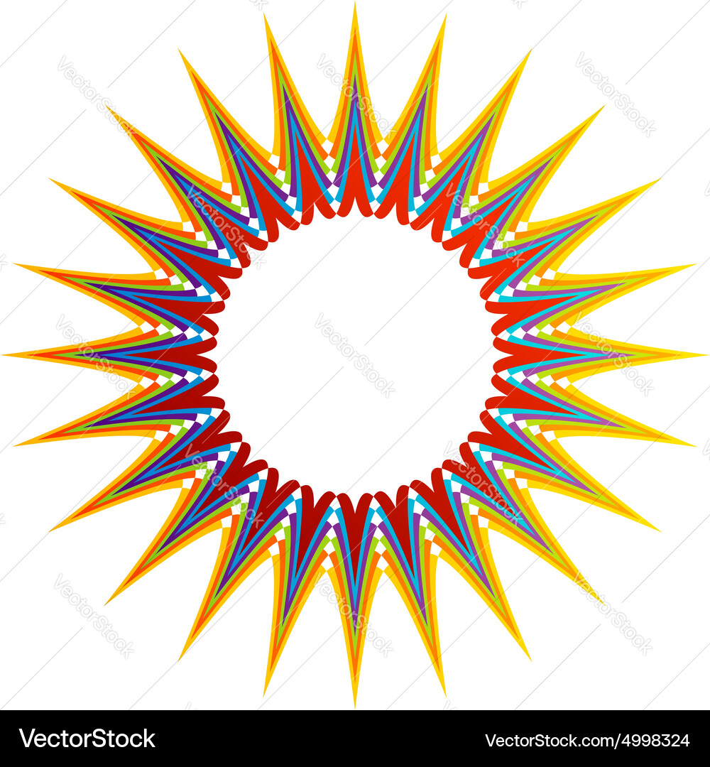 Fractal design element or banner for web Vector Image