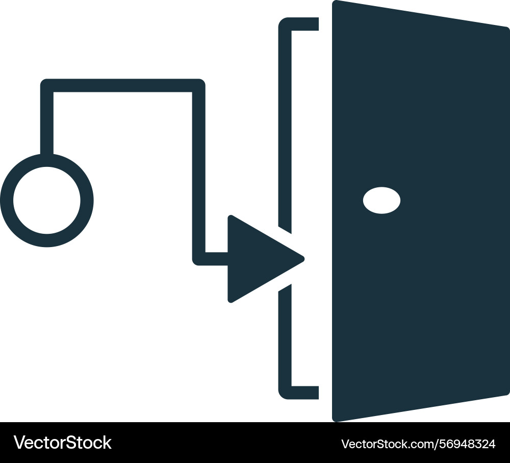 Login access system with door opening remotely Vector Image