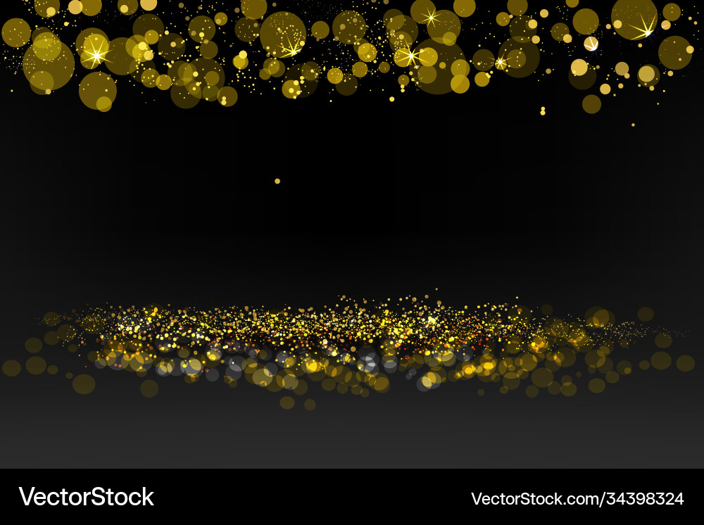 Luxus schwarz und gold Hintergrund mit goldenen Bokeh Luxus schwarz und gold Hintergrund mit goldenen Bokeh vektorbild