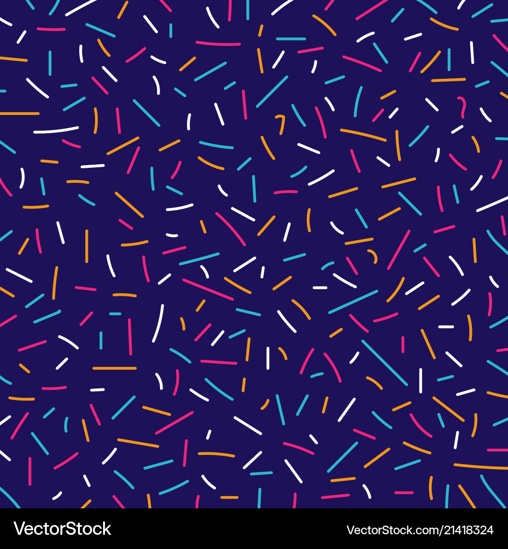 Retro Memphis Pattern vector image