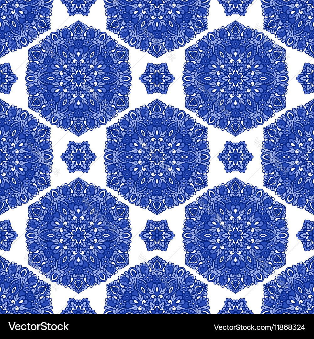 Seamless background with abstract ethnic pattern Vector Image