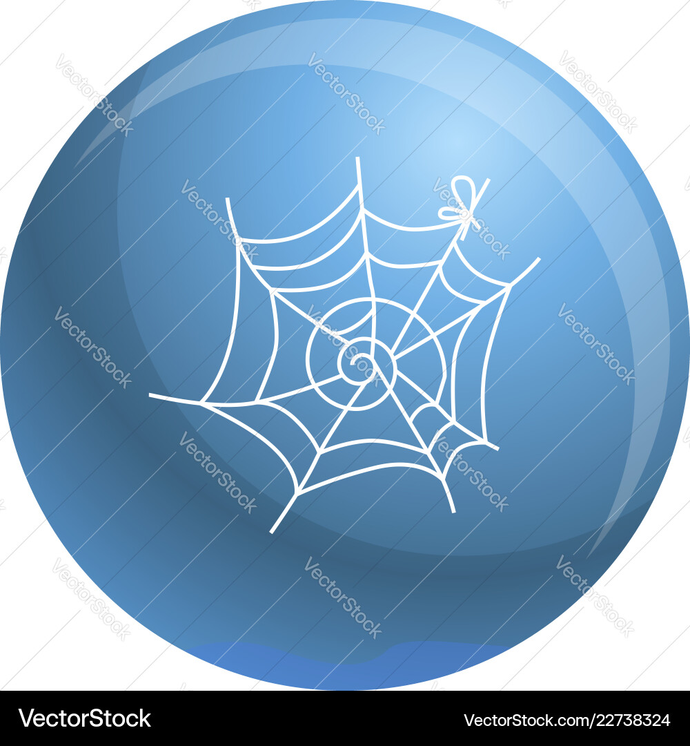 Spider web icon simple style Spider web icon simple style vector image