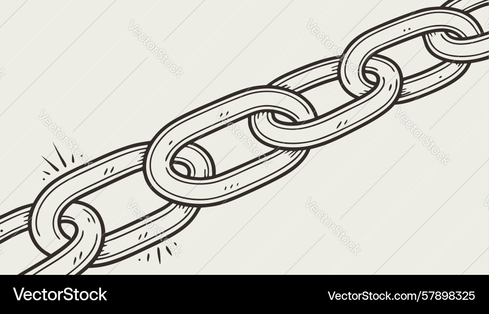 Decorative chain link pattern element design Vector Image