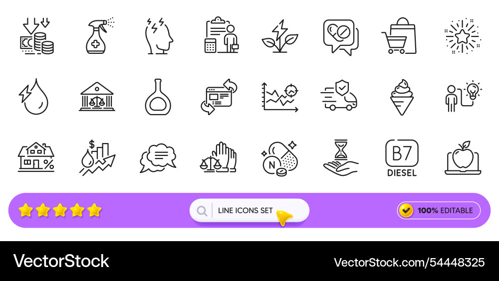 Medizinische Drogen Gericht Jury und Vitamin n Linie Icons Medizinische Drogen Gericht Jury und Vitamin n Linie Icons vektorbild