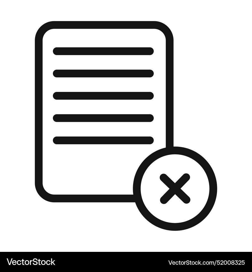 Trash document icon perfect for file deletion Trash document icon perfect for file deletion vector image