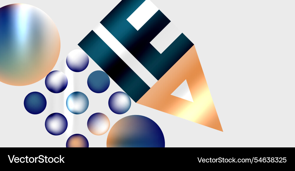 Triangles circles squares rectangles design Vector Image
