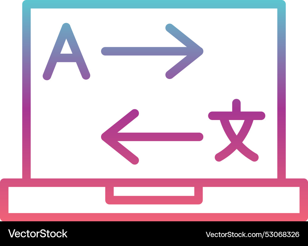 Computer line gradient design Vector Image