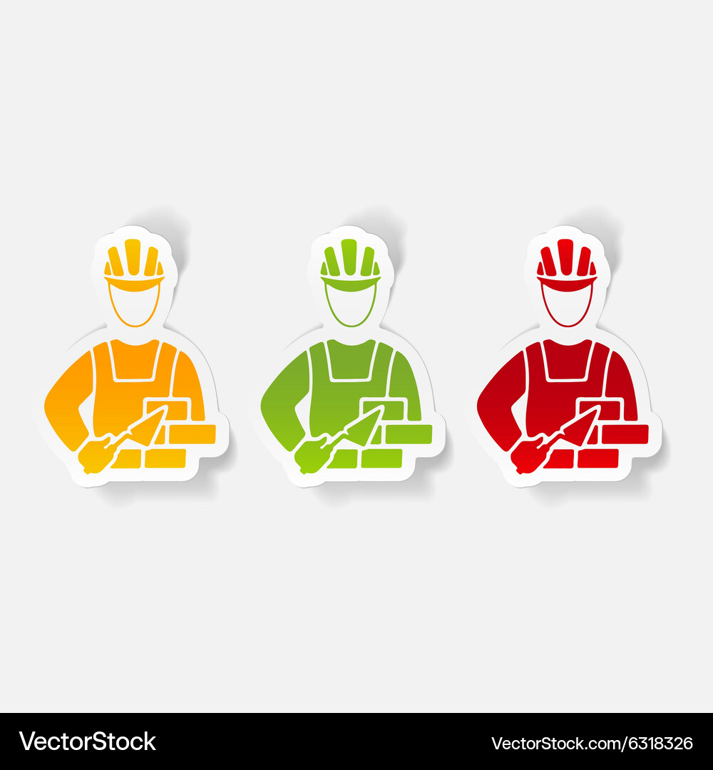 Realistic design element builder Vector Image