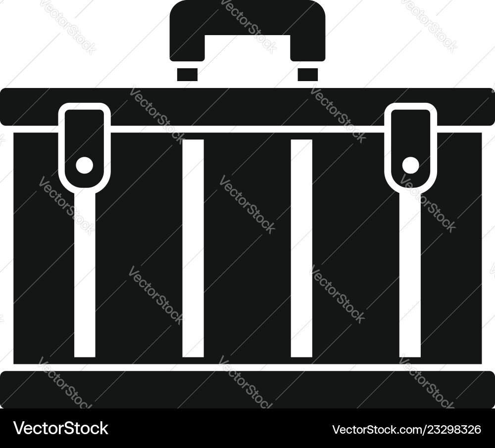Tool box icon simple style Vector Image