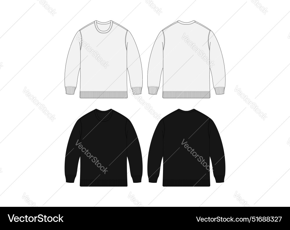 Crewneck sweatshirt template sale