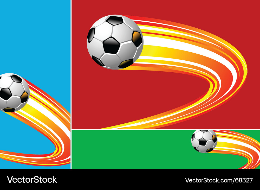 Dynamic Soccer Streak Vector Image