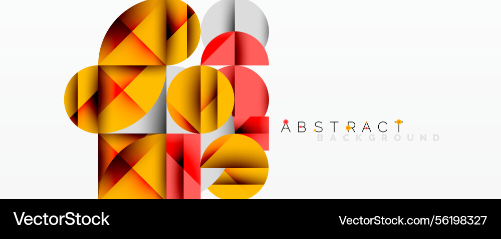 Geometric shapes overlap creating vibrant pattern Geometric shapes overlap creating vibrant pattern vector image