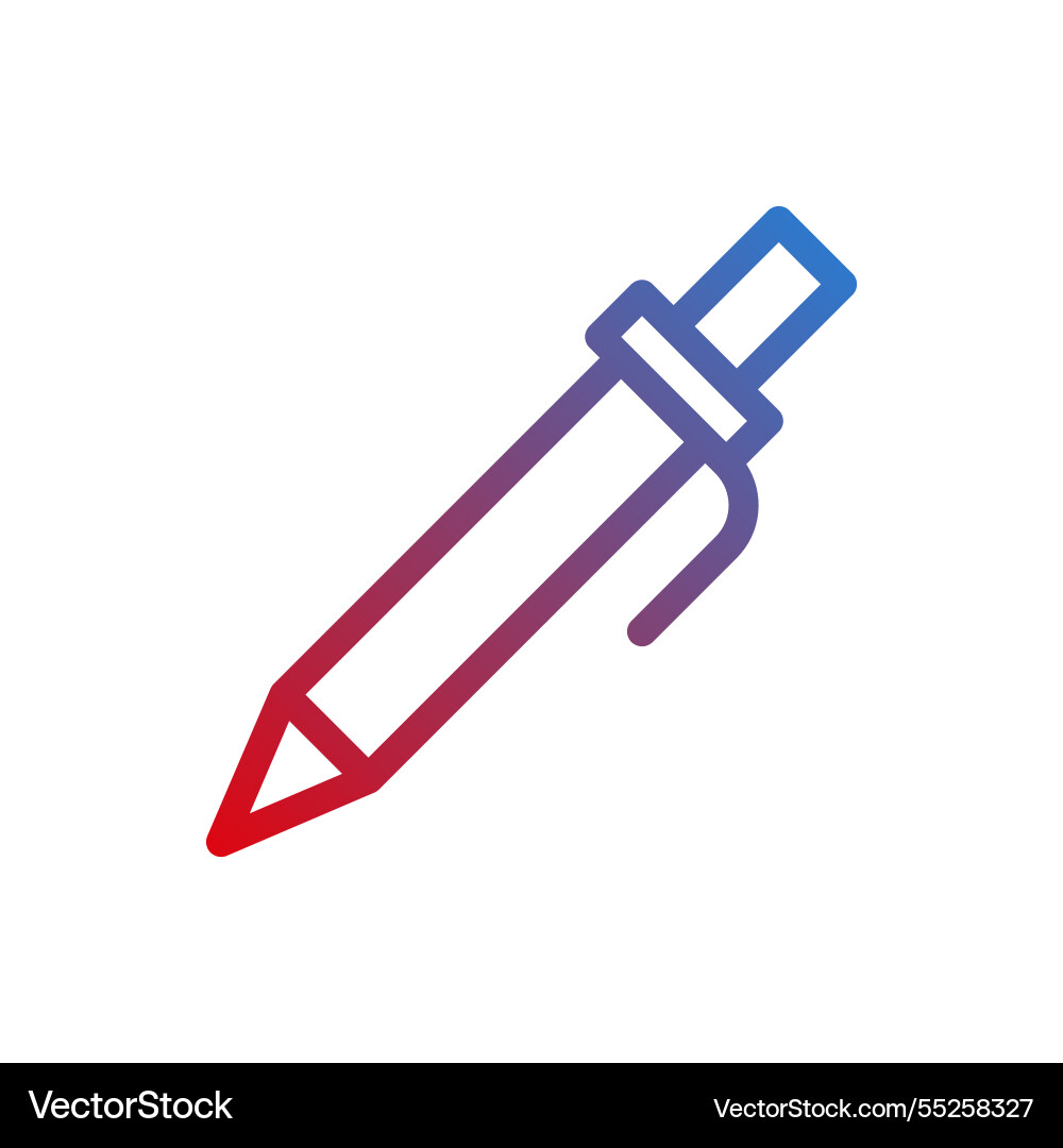 Gradient pen for design and writing task Vector Image