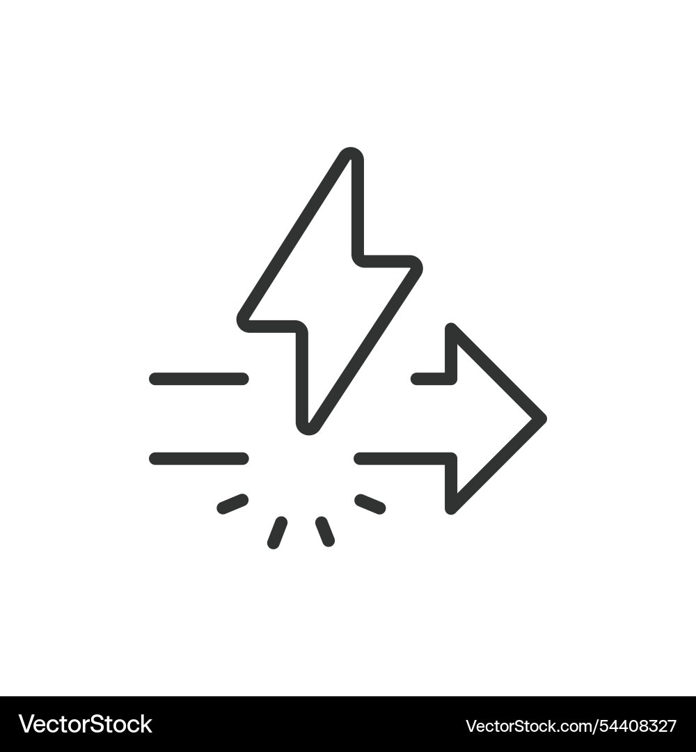 Power line damage icon in design Power line damage icon in design vector image