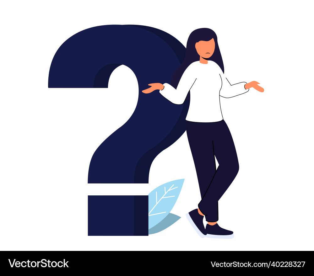 Q and a or faq concept searching solutions useful Vector Image