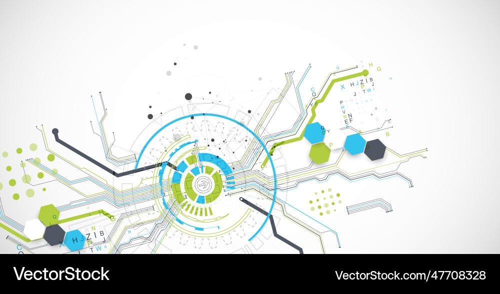 Abstract background with plexus effect scientific Abstract background with plexus effect scientific Vector Image