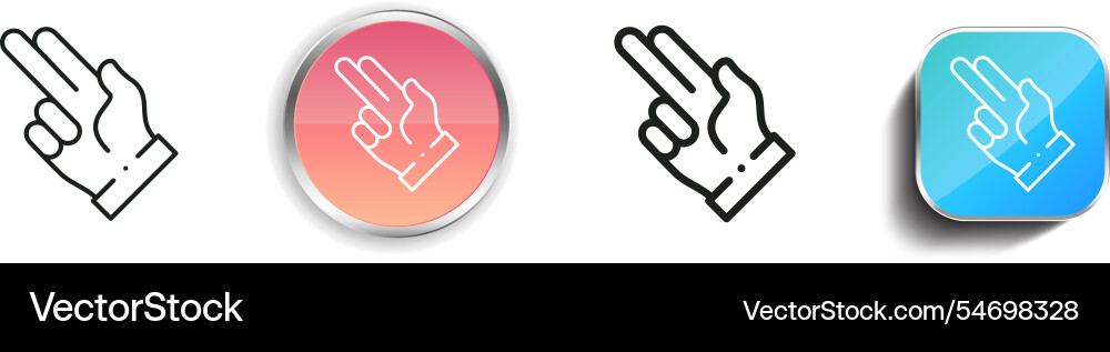 Gun-Symbol dünne lineare regelmäßige und Schaltfläche Stil Gun-Symbol dünne lineare regelmäßige und Schaltfläche Stil vektorbild