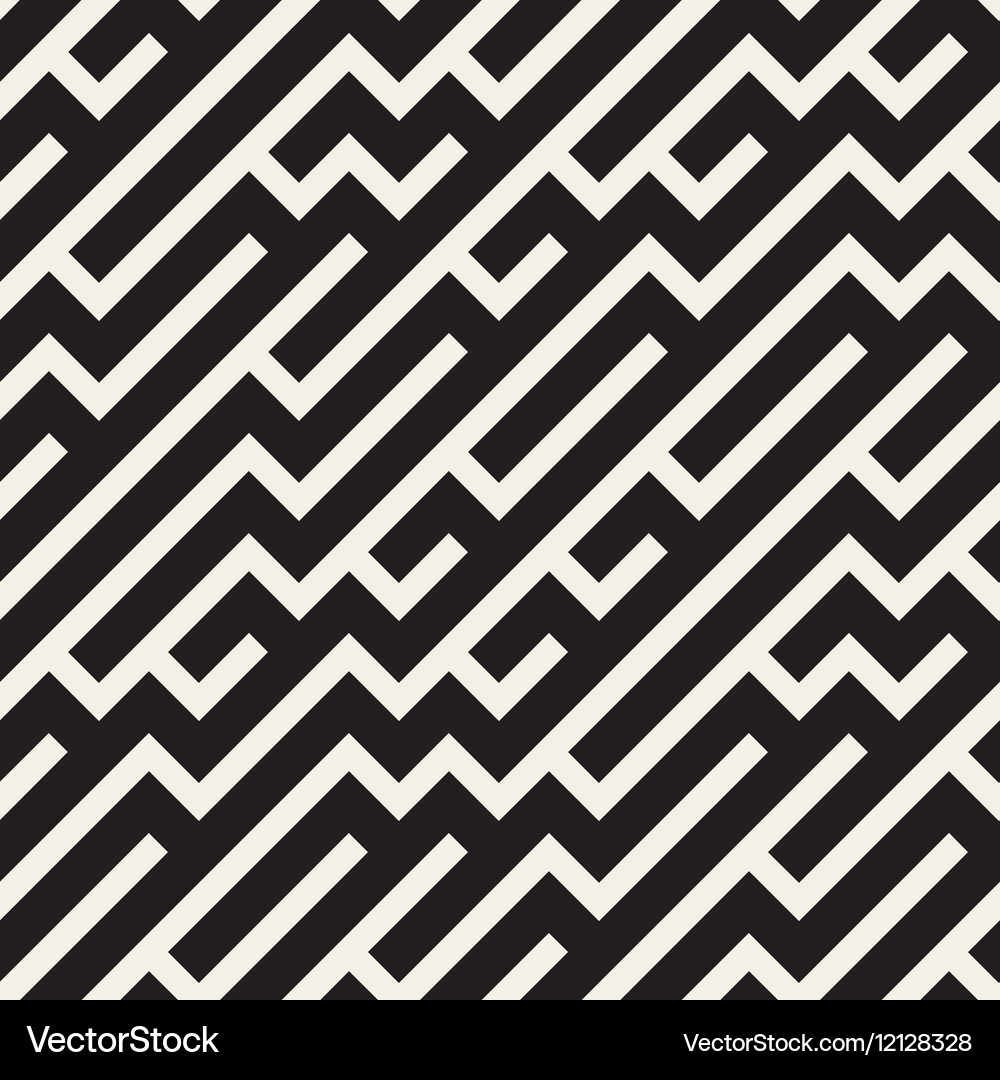 Intricate Maze Lines Pattern Vector Image