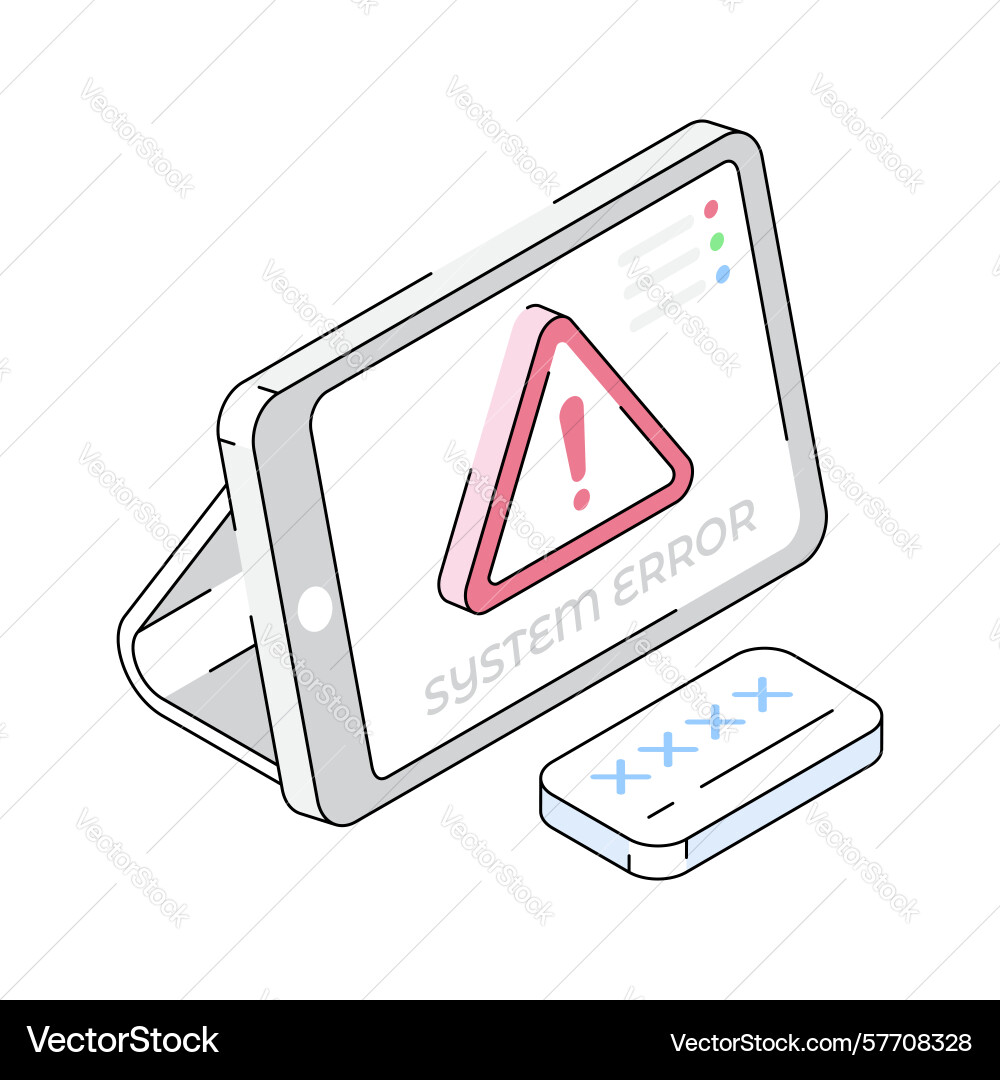 System error Vector Image