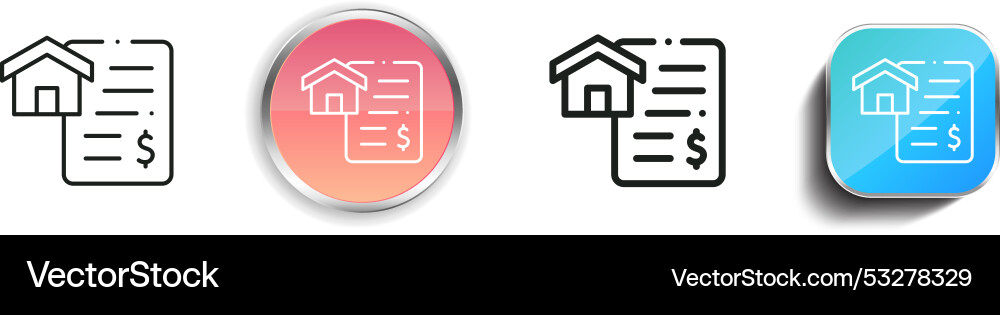Credit icon thin linear regular and button style Credit icon thin linear regular and button style vector image