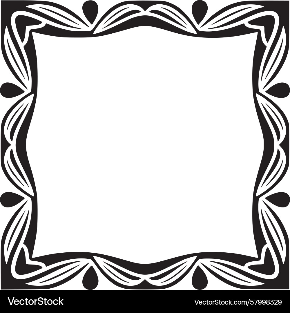 Elegant Square Frame Pattern Vector Image