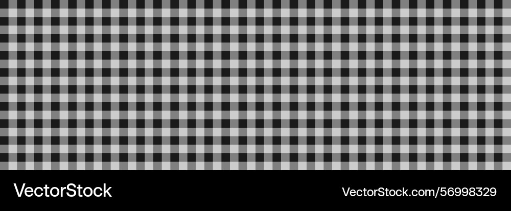 Horizontal square black and gray checked pattern Vector Image