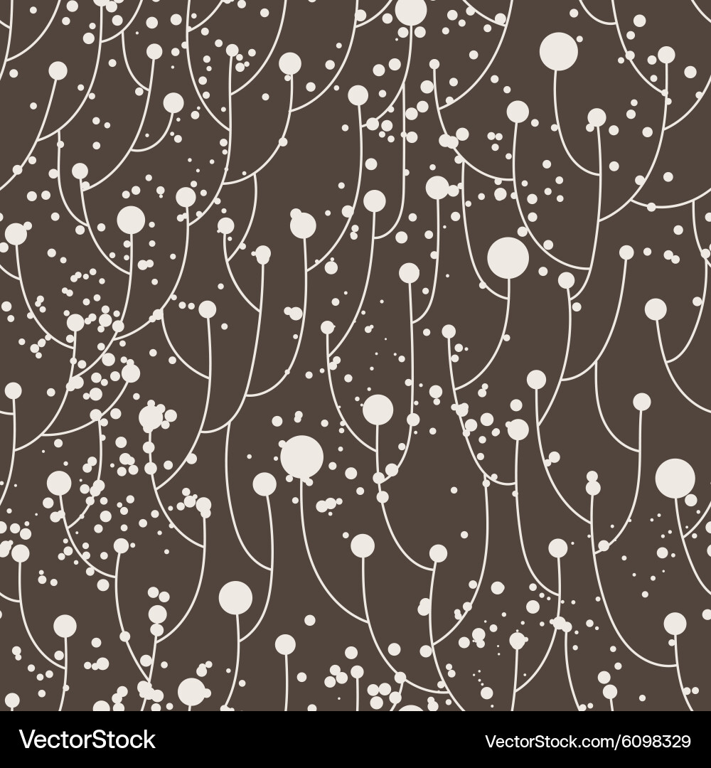 Seamless pattern of flowering branches vector image